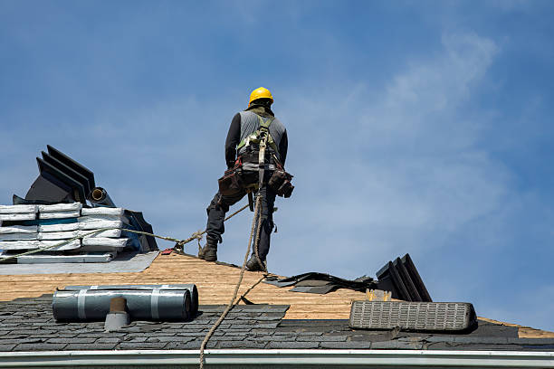 Professional Gutter Installation technician working in Jeffersonville, IN